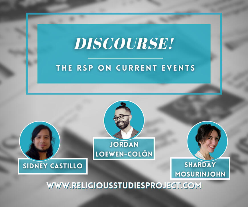 The title image for the REligious Studies Discourse! podcast