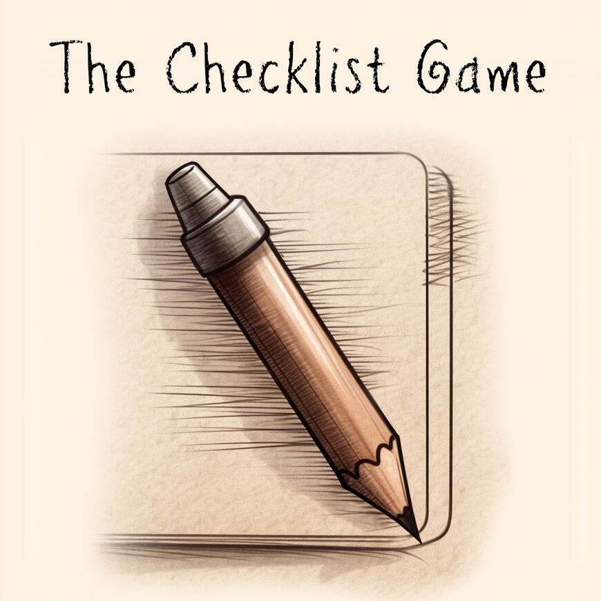 Title image logo for "The Checklist Game"