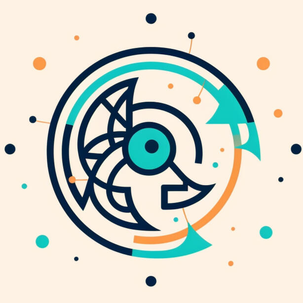 abstract hummingbird symbol